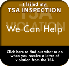 I failed my TSA inspection